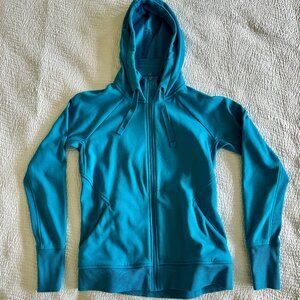 Athleta Women's Triumph Hoodie - like new - size M - teal blue/green